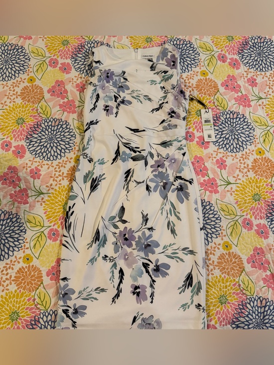 Calvin Klein Dresses & Skirts - NWT size 4 Calvin Klein white floral dress